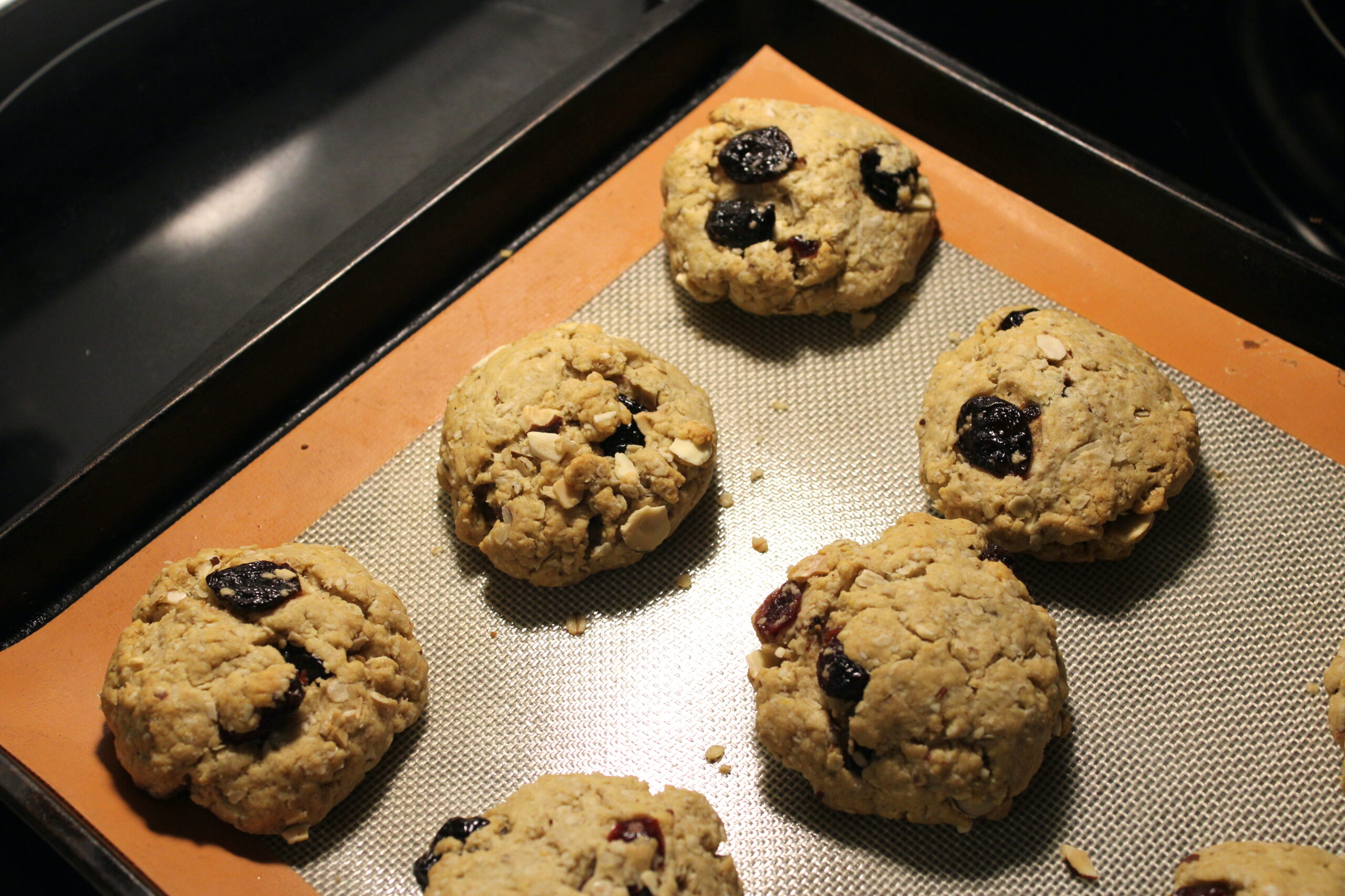 Cranberry Almond Oatmeal Cookies
