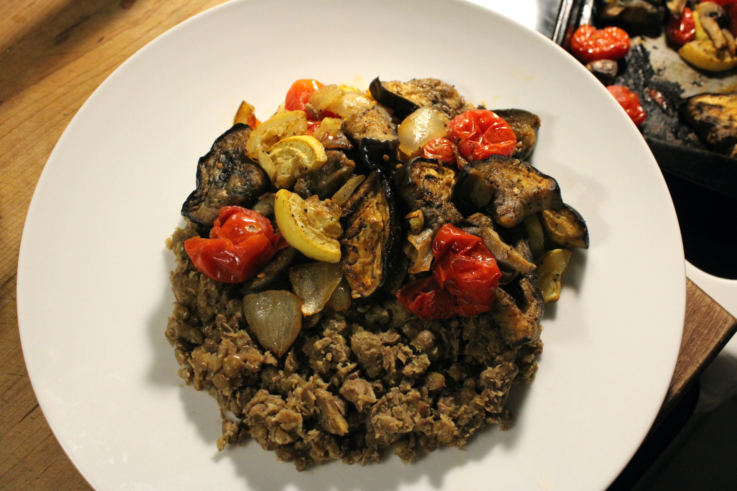 Ethiopian-spiced Eggplant & Lentils