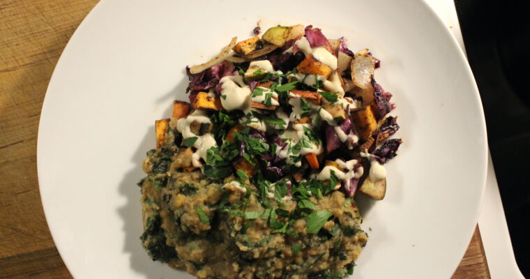 Lentils & Roasted Roots Grain Bowl