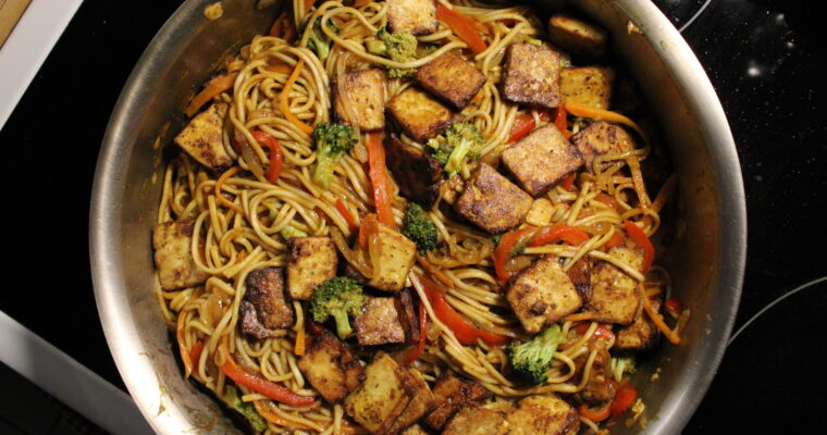 Curried Udon & Tofu Stir-Fry