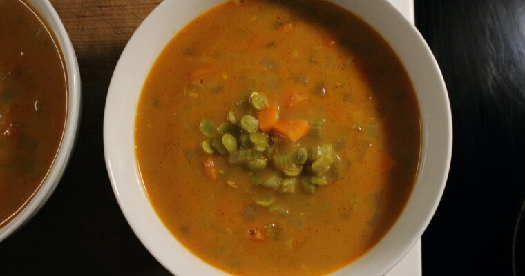 Coconut Curry Split Pea Soup