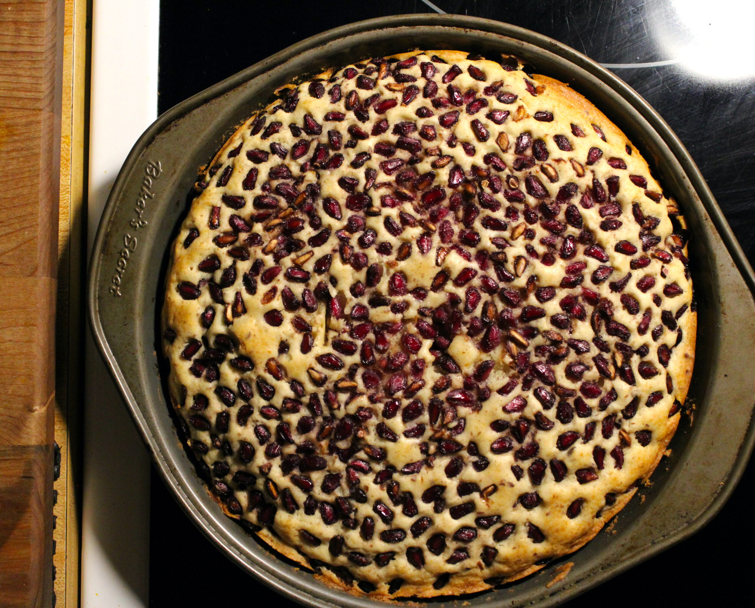 Orange & Ginger Pomegranate Cake