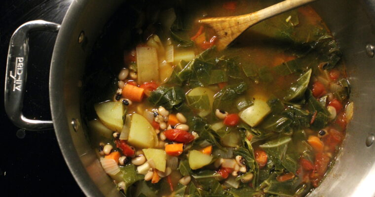 Black-Eyed Peas & Collards Soup