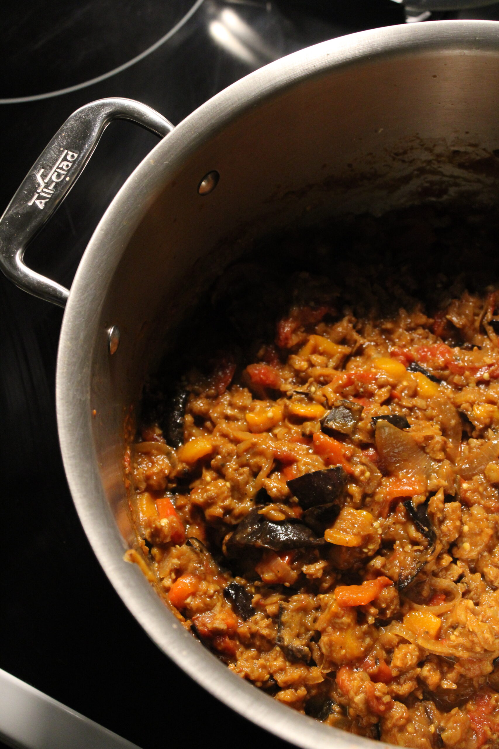 Eggplant & Sausage Stew