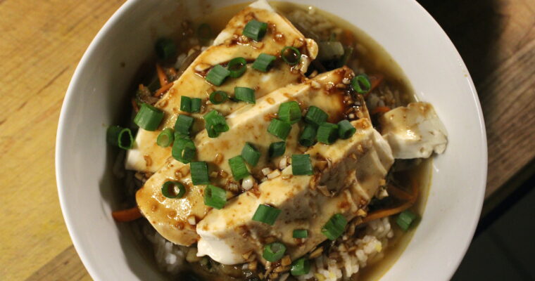 Steamed Tofu & Ginger Rice