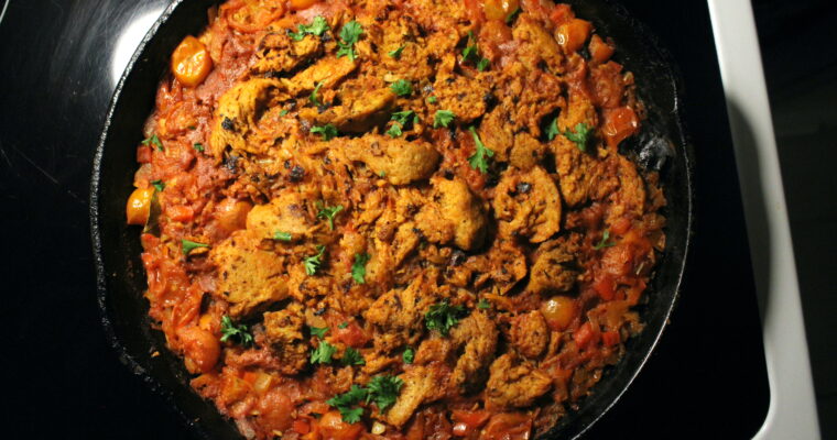 Spanish-style Seitan Chick’n & Rice