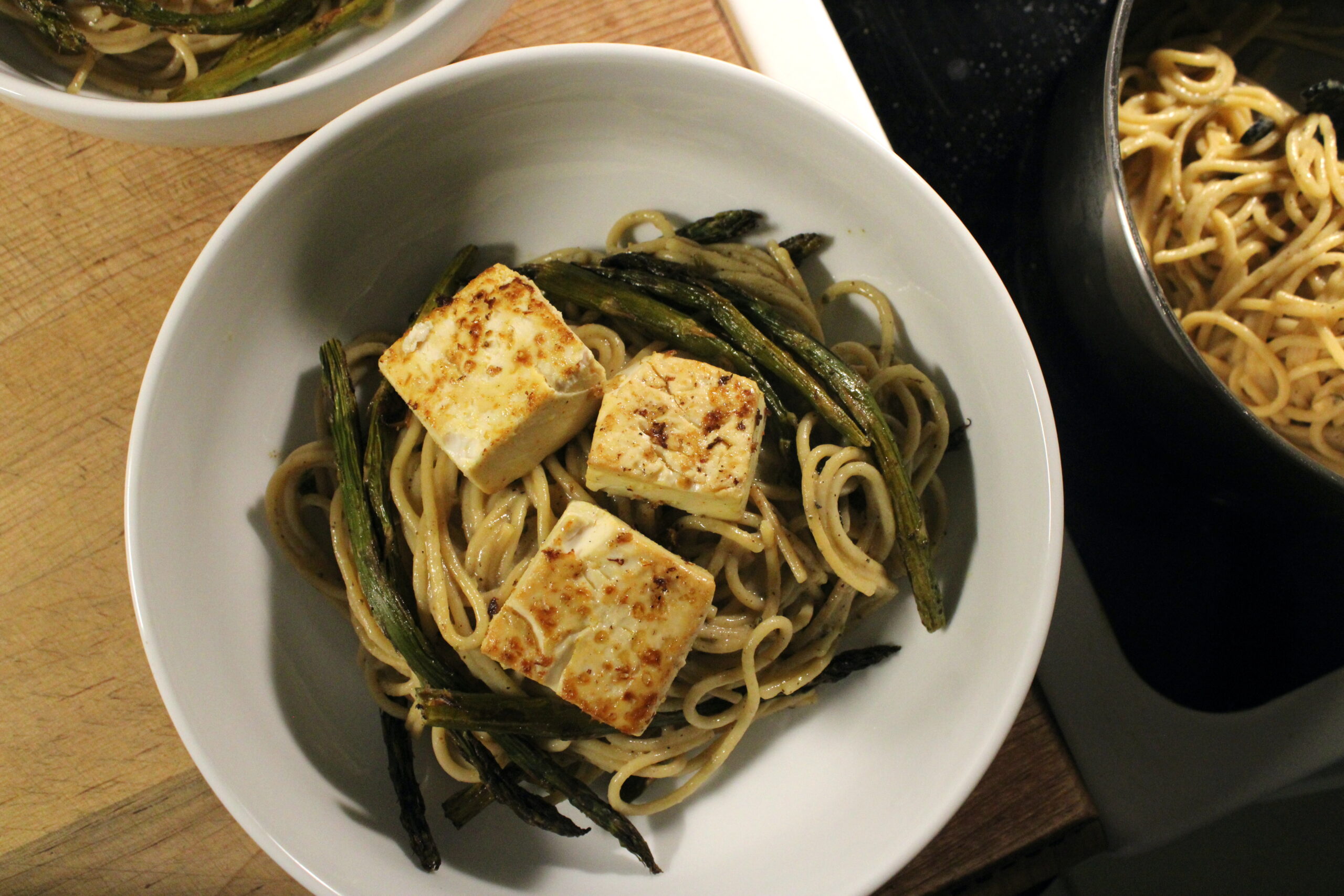 Tofu & Asparagus Pasta