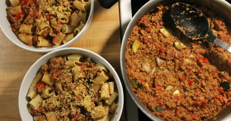 Beefy Parm Pasta